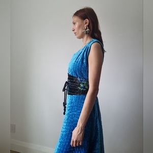 Velvet blue / velvet pink dress